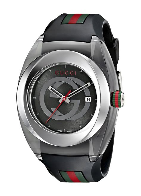 gucci sync xxl mens stainless steel watch with rubber strap|gucci interlocking watch.